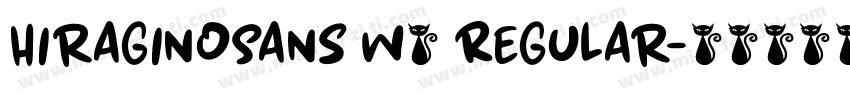 HiraginoSans W6 Regular字体转换